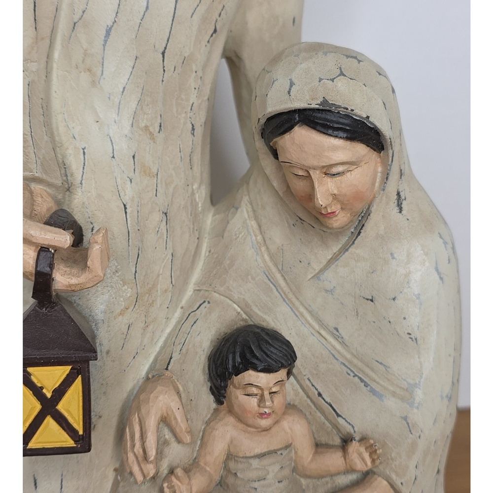 Holy Family‎ 12 Inch Resin Statue Figure Nativity Baby Jesus Mary Joseph Vintage - Picture 4 of 12